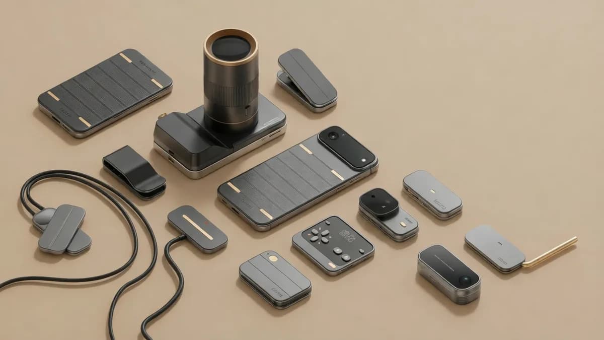 Modular smartphone concept: Tecno Ungkap Konsep Ponsel Modular Tipis di MWC 2026