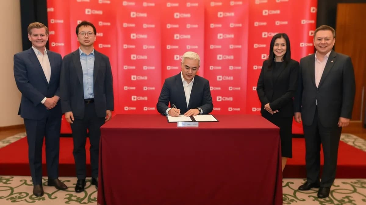 Business leaders signing MoU: Ant International dan CIMB Perkuat Pembayaran Lintas Batas Malaysia