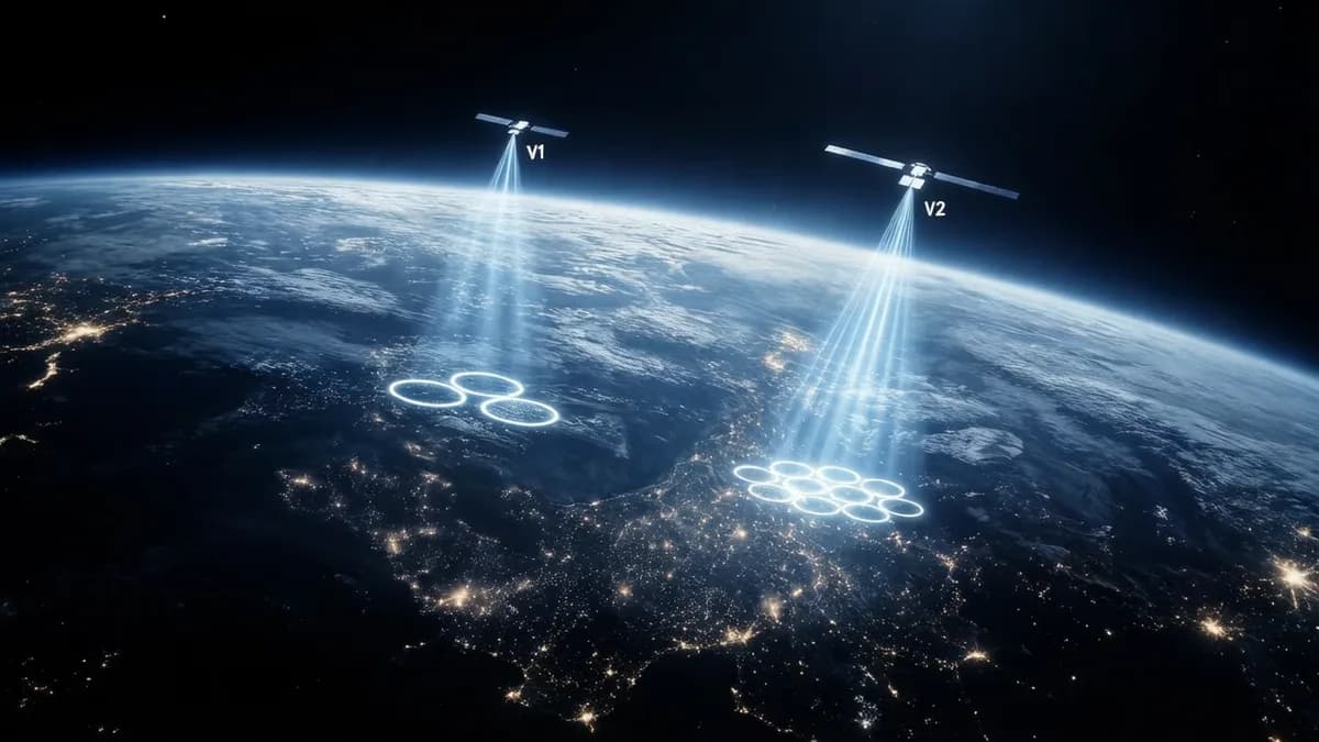 Satellites beaming internet to Earth: Starlink V2 Targetkan Kecepatan 150 Mbps Mulai 2027