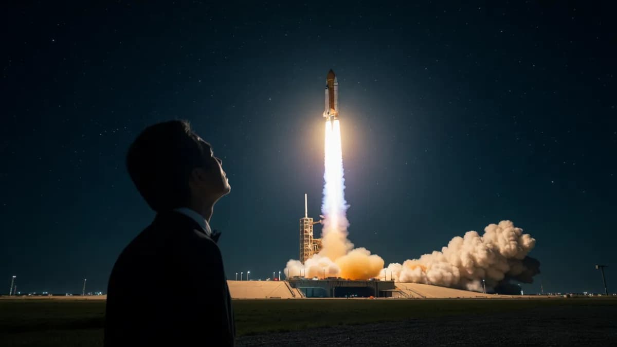 Man holding moons: SpaceX IPO: Antara Ambisi Mars dan Tekanan Pasar Saham