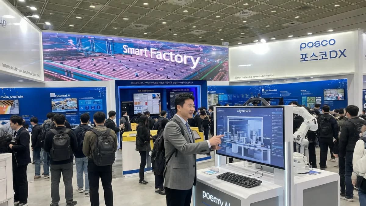 Posco DX Smart Factory Exhibit: Posco DX Luncurkan Agenty untuk Strategi AI-Native