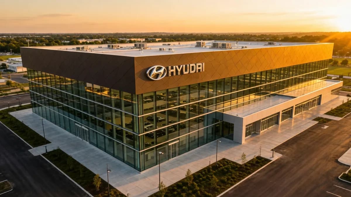 Hyundai building facade: Hyundai dan Kia Luncurkan Platform Robot MobED Bersama Aliansi