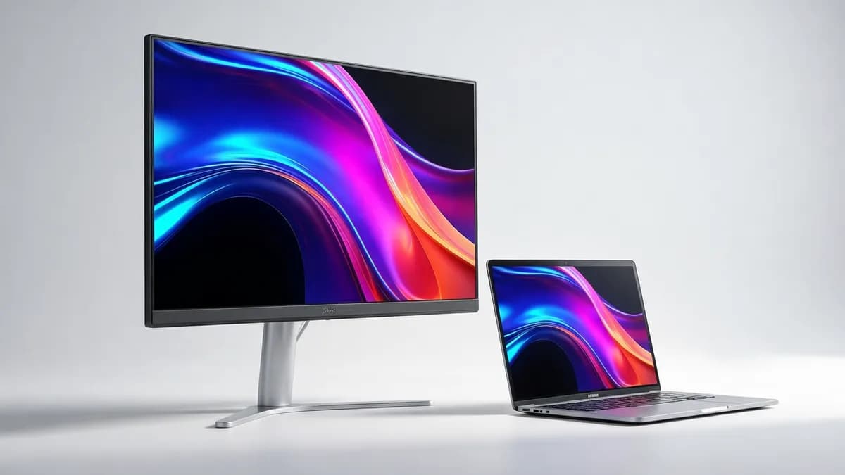 Monitor and laptop setup: Monitor BenQ MA270S Lebih Murah dari Apple Studio Display