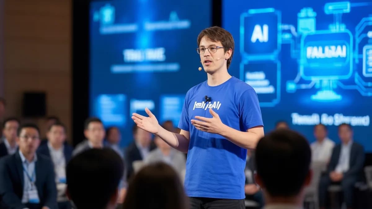 Two performers on stage: Meetup OpenClaw di Manhattan Hadirkan Ratusan Penggemar AI