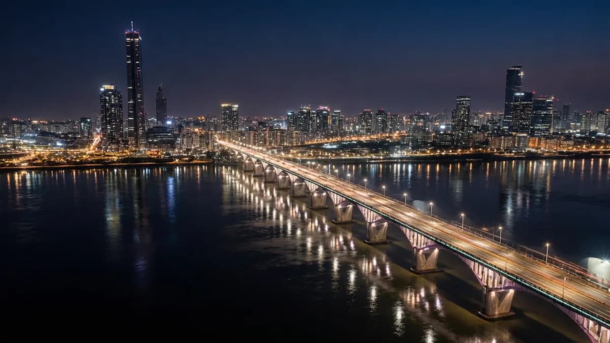 City skyline at dusk: 50 Startup Korea Top Didanai Investor untuk Ekspansi Bisnis