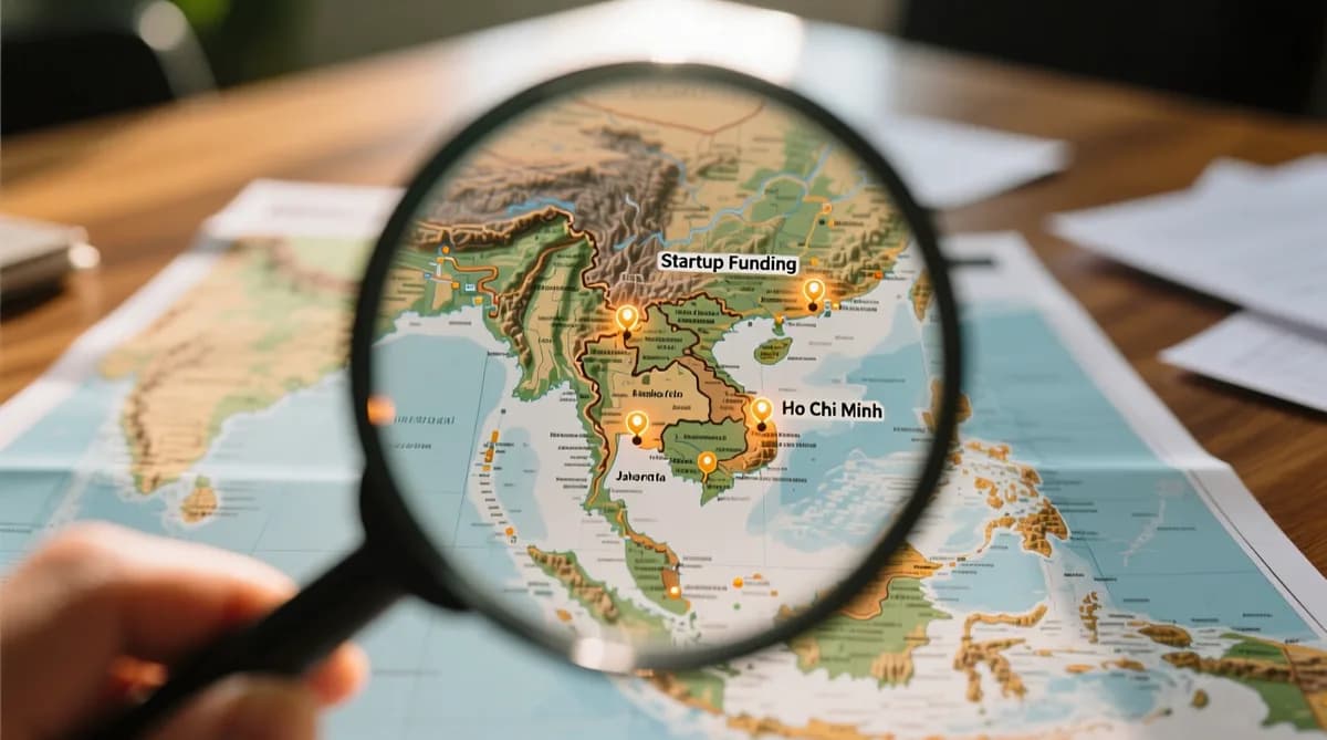 Southeast Asia map: Persaingan Pendanaan Startup Asia Tenggara Satu Dekade Terakhir