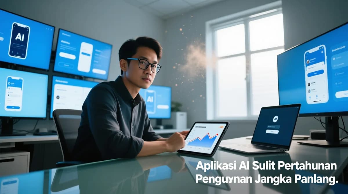 Aplikasi AI Sulit Pertahankan Pengguna: Aplikasi AI Sulit Pertahankan Pengguna Jangka Panjang
