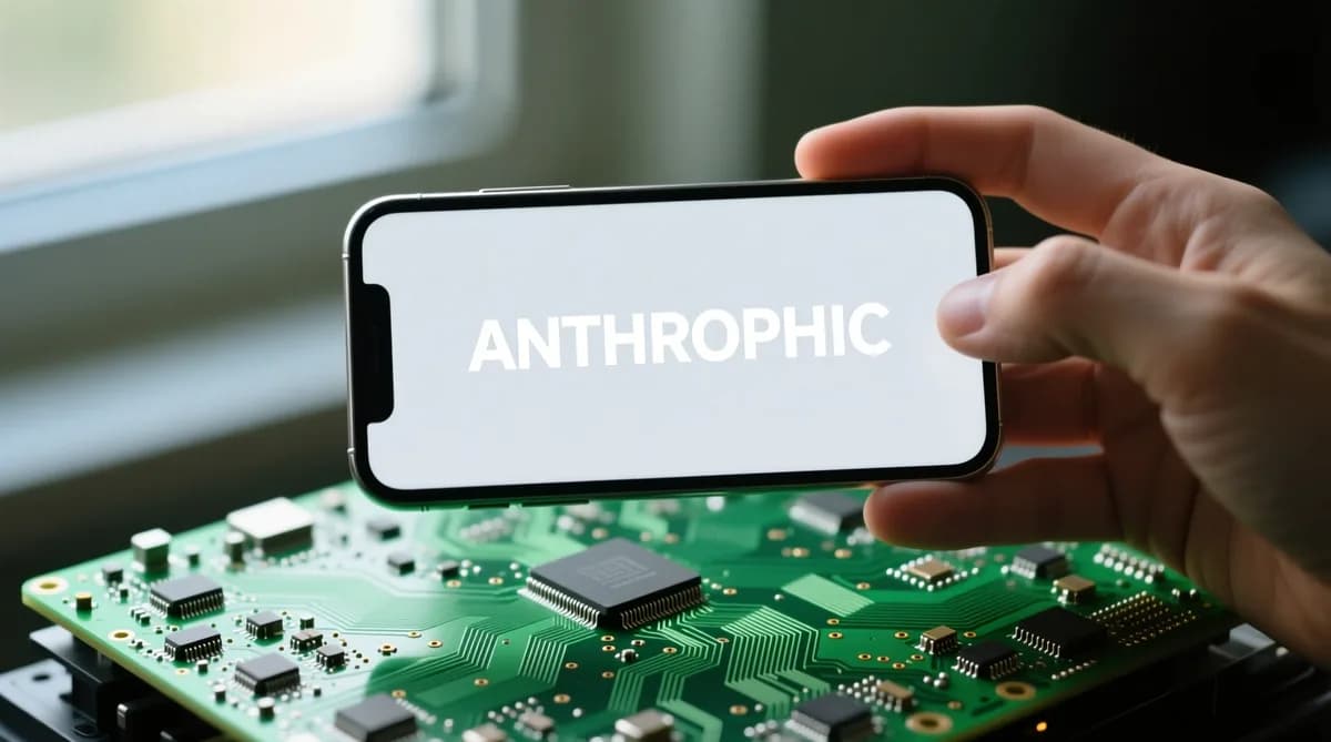 Smartphone with Anthropic logo: Anthropic Dirikan Think Tank Baru di Tengah Sengketa Pentagon