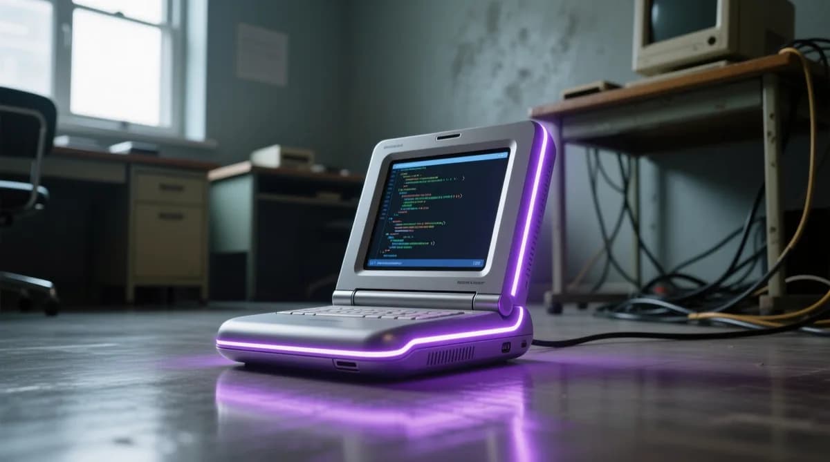 Project Cyberdeck device: Rabbit Cyberdeck: Netbook Modern untuk Coding AI