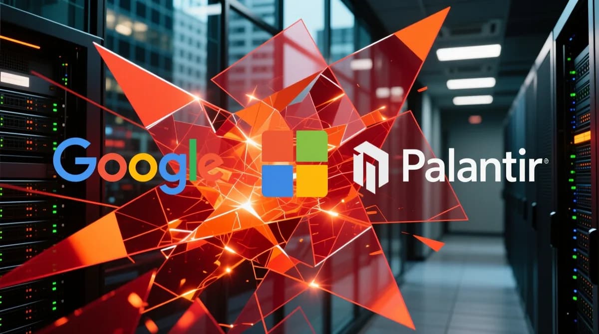 Tech company logos: Iran Targetkan Google dan Microsoft Saat Konflik Meluas