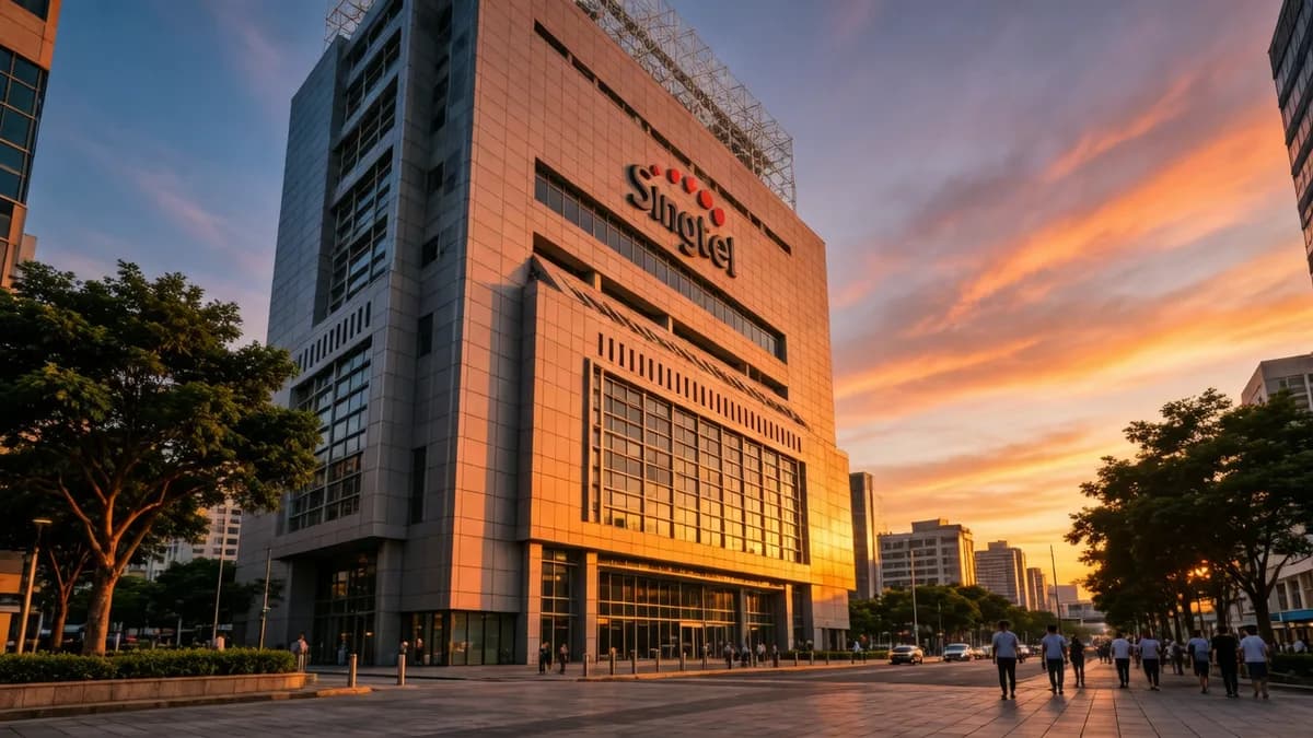 Singtel headquarters building: Singtel Luncurkan Layanan Keamanan Data AI di Singapura