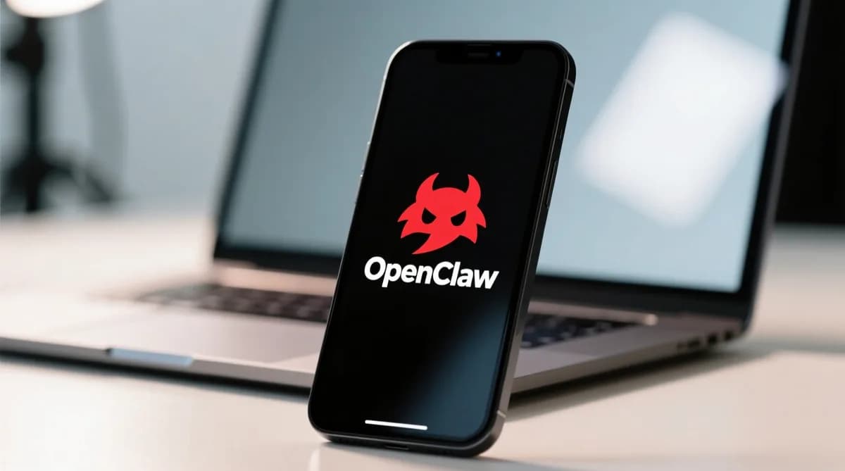 OpenClaw logo on device: OpenClaw AI China Picu Peringatan Keamanan dan Hype Startup