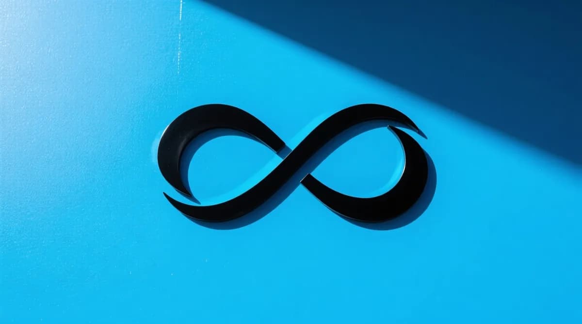 Meta logo with abstract design: Meta Rencana Pangkas 20 Persen Staf untuk Fokus AI