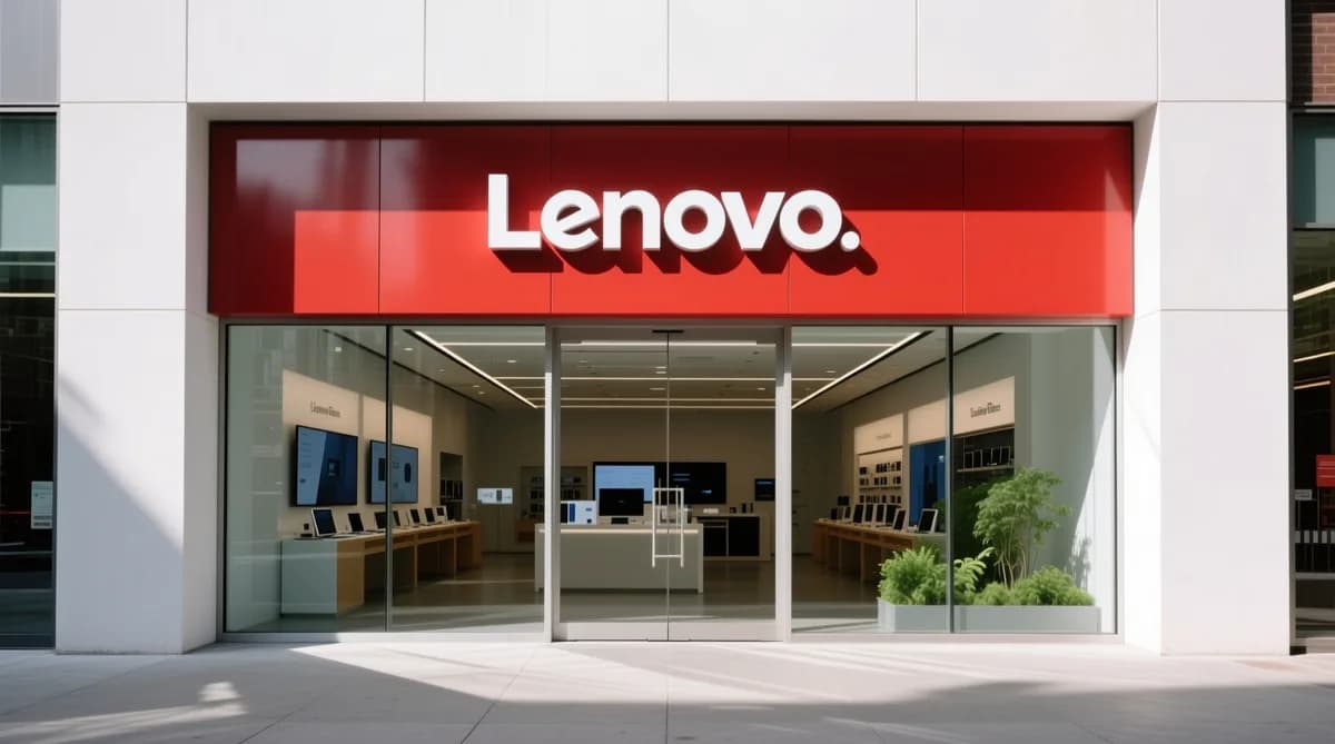 Lenovo brand sign: Lenovo: 90 Persen Proyek Pilot AI Gagal Deploy
