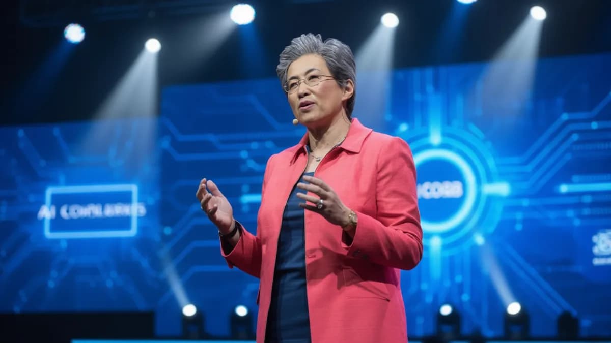 AMD CEO speaking at event: AMD Incar Deal Chip AI dengan Samsung dan Naver