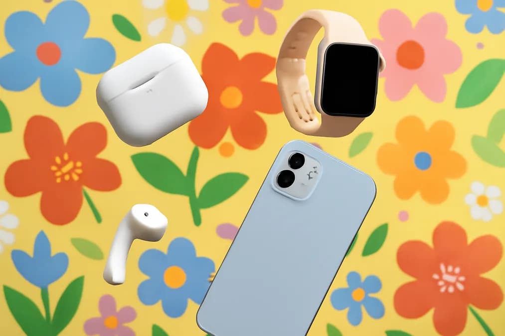 Tech gadgets on floral background: Daftar Diskon Amazon Big Spring Sale Maret 2025 Lengkap