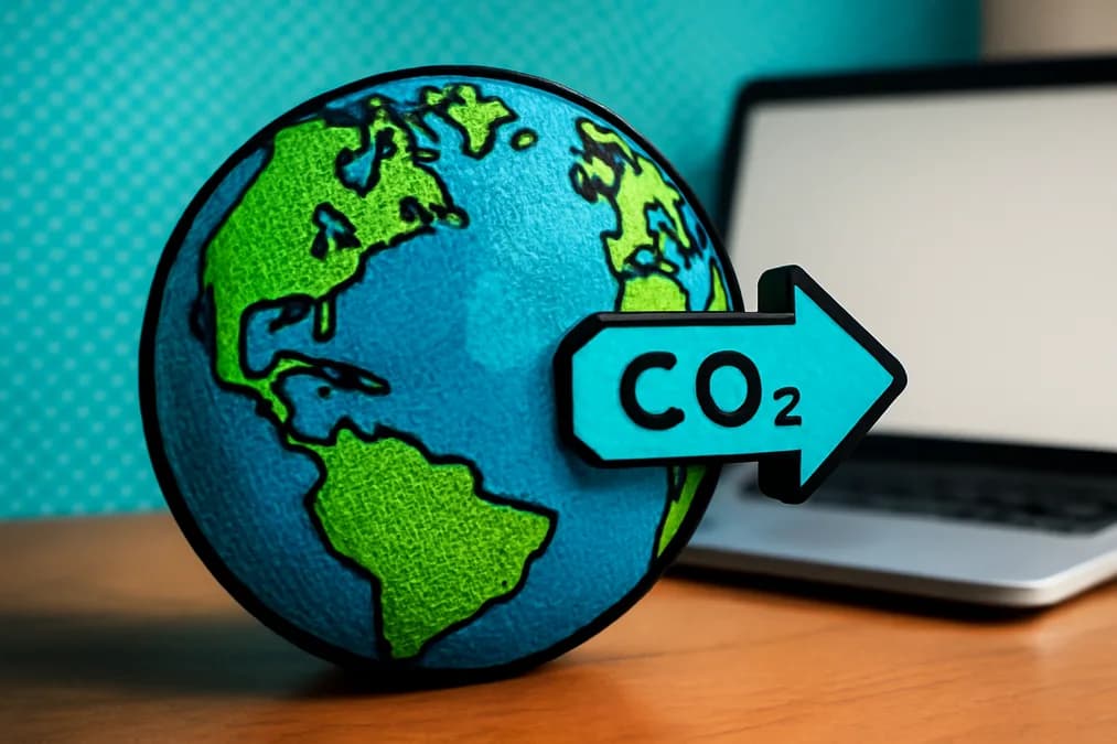 CO2 neutral Earth icons: Carbon AI Buat Data Emisi Dapat Diaudit Regulator Keuangan