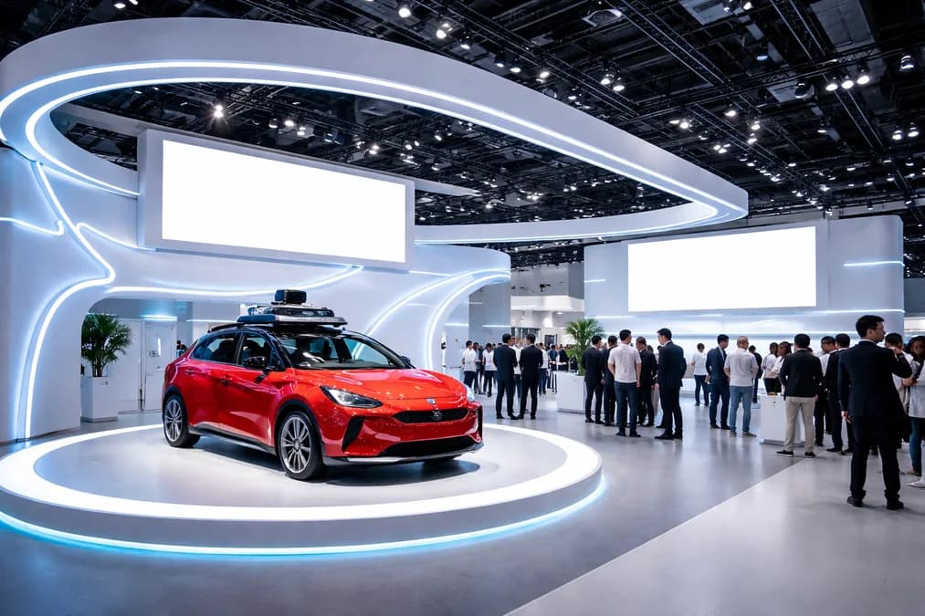 QCraft exhibit at tech show: QCraft Raih $100 Juta untuk Robotaxi 2026