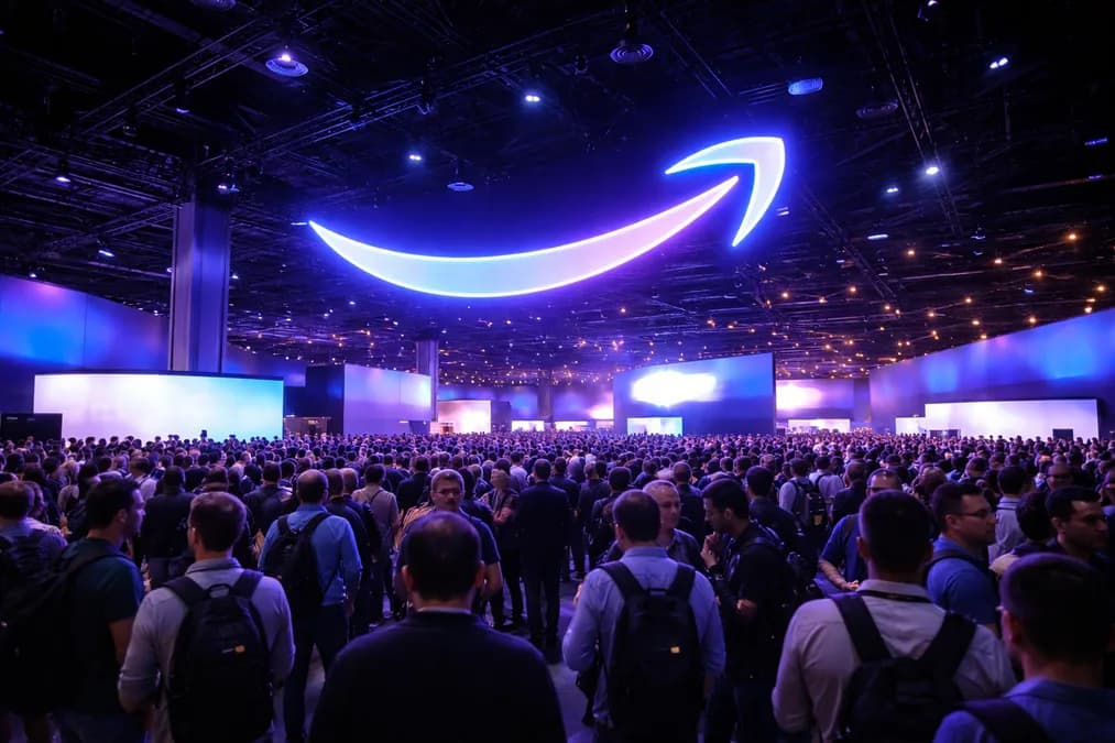 AWS Logo at Event: AWS Incar Kapasitas Pusat Data Baru di India