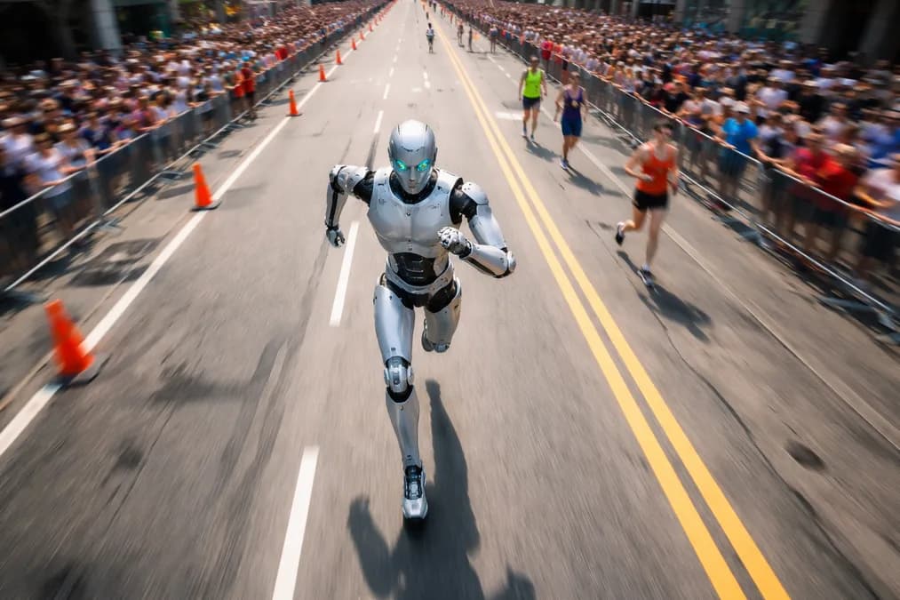 Humanoid robot running: Robot Humanoid China Lari 21 Km: Tanda Dominasi Global Mulai Nyata