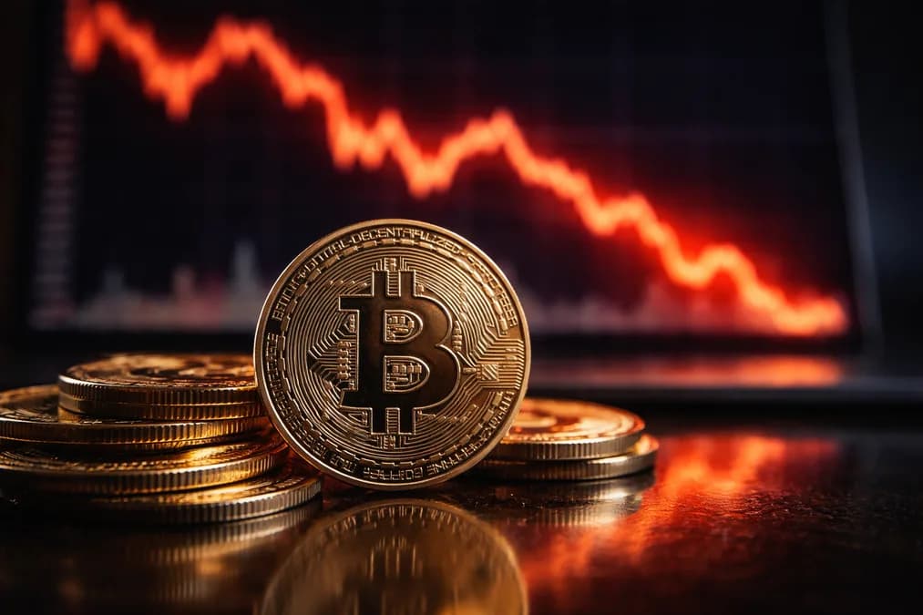 Bitcoin coins and price chart: Bitcoin Goyang, $762 Juta Cairan Paksa dalam Sejam