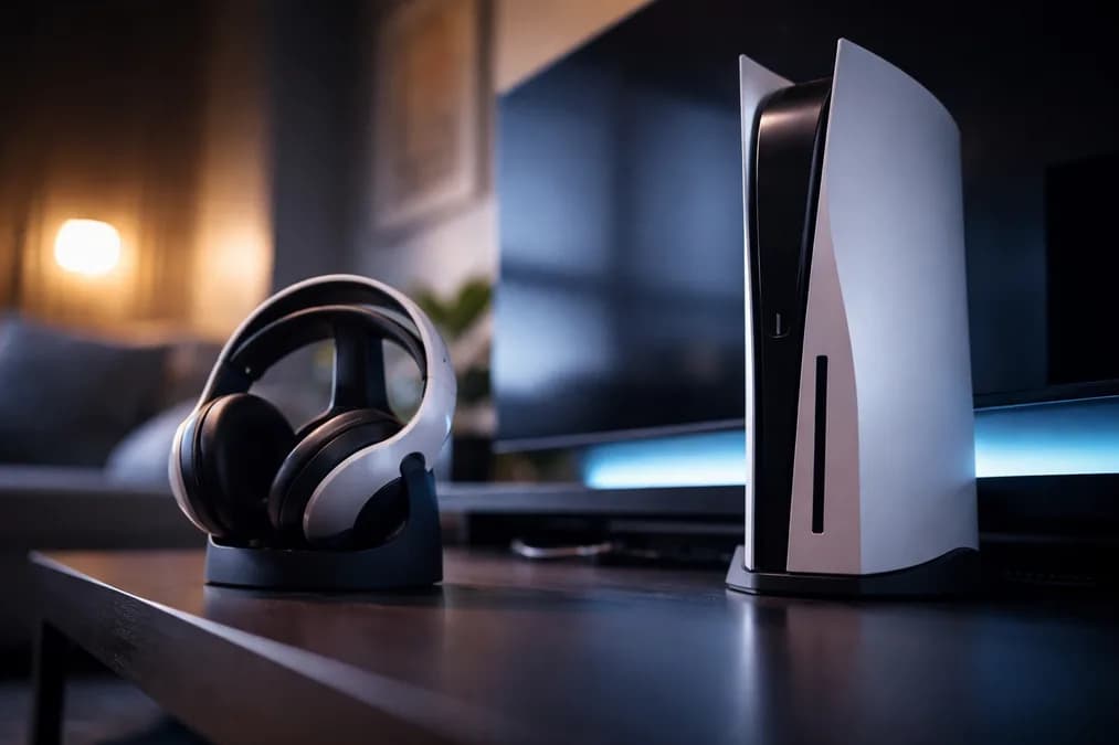 PlayStation 5 console and headset: Sony Wajibkan Verifikasi Usia di PS5 untuk Fitur Komunikasi