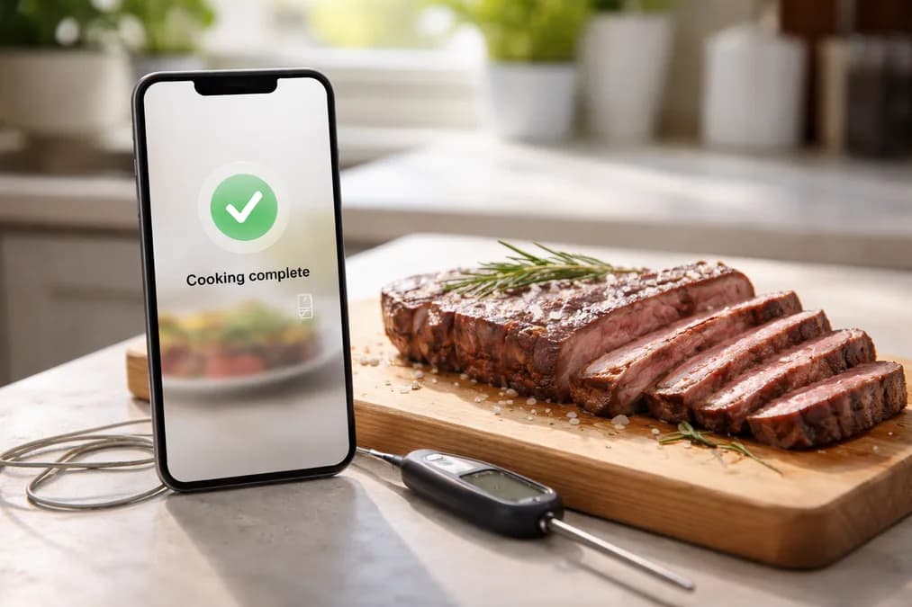 Smart thermometer app and cooked steak: KitchenAid Luncurkan Termometer Pintar Pertama — Tapi Apa Bedanya dengan yang Sudah Ada?