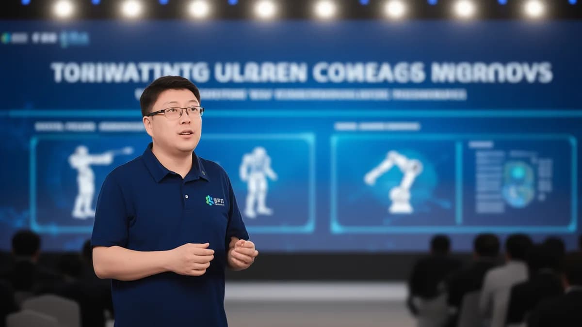 Man discussing robotics: Hong Kong Gelontorkan $383 Juta untuk Spin-off Teknologi Kampus
