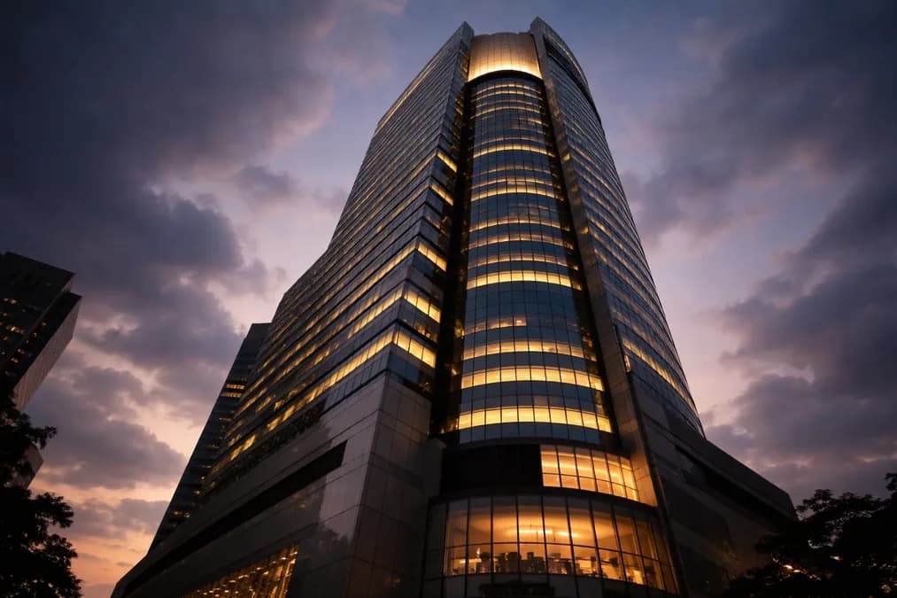Singtel headquarters building: Singtel dan Singapura Dorong AI Lewat Pendanaan Terstruktur