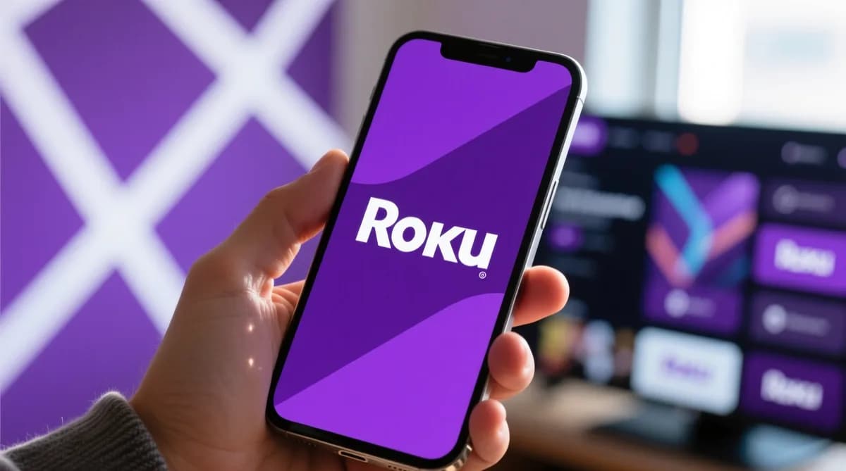 Roku logo on smartphone: Roku Pertimbangkan Dijual Saat Pendapatan Iklan Melesat