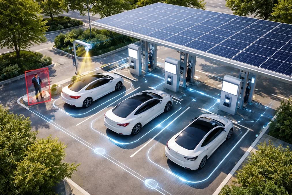 Electric vehicle charging station: AI Pelindung Colokan Listrik Mobil Listrik