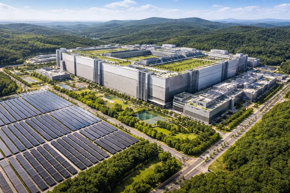 SK Hynix facility entrance: SK Hynix Gelontorkan $715 Miliar — Apa Artinya untuk Pasar Chip Global?
