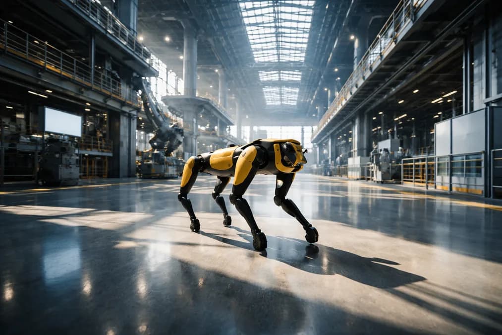 Robot dog in industrial setting: Shenhao Gelontorkan $295 Juta untuk Sewa Daya Komputasi