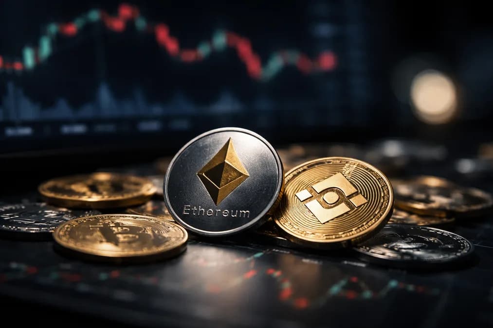 Cryptocurrency coins on trading screen: Serangan Oracle Bonzo: $9 Juta Raib dari Protokol Pinjam-Hutang Hedera