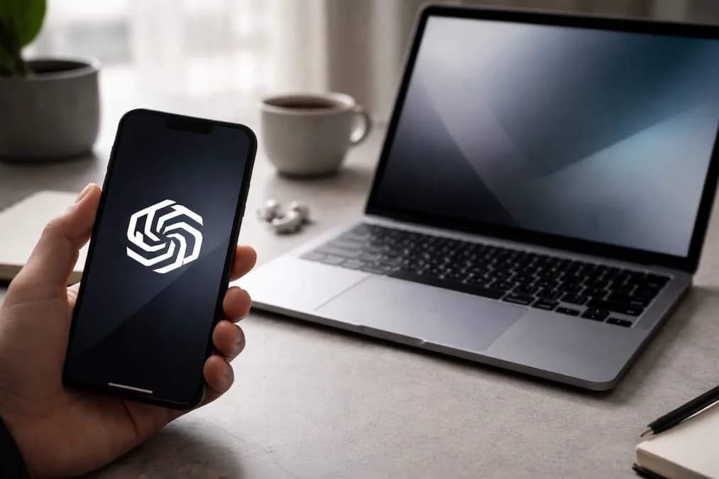 OpenAI logo on phone: OpenAI Batasi Akses Model Canggih: Siapa yang Masih Boleh Pakai?