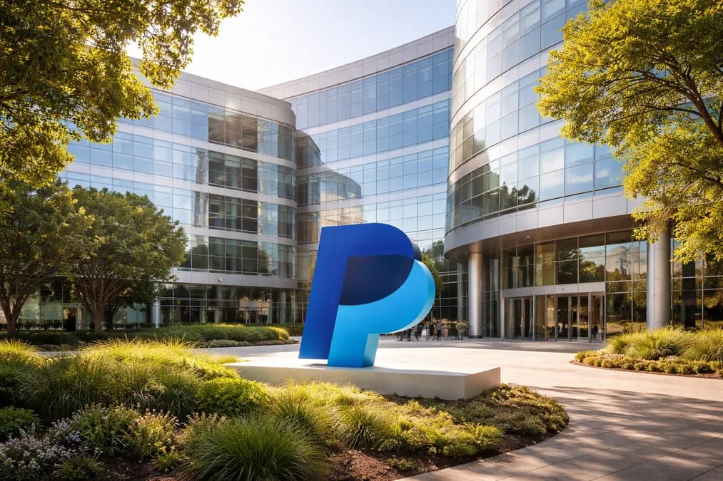 PayPal logo and headquarters: PayPal Tolak Tawaran Stripe dan Advent, Pasar Malah Bereaksi Positif