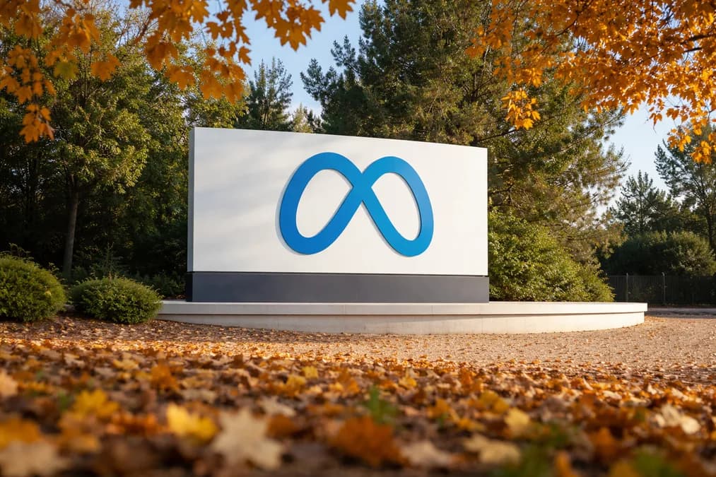 Meta headquarters sign: Meta Hentikan Inisiatif Energi Terbarukan, Andalkan 10 PLTG Gas Alam