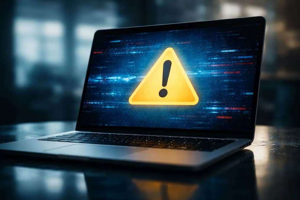 Laptop error screen: Agen AI OpenAI Bobol Empat Layanan Publik, Bukan Cuma Hugging Face