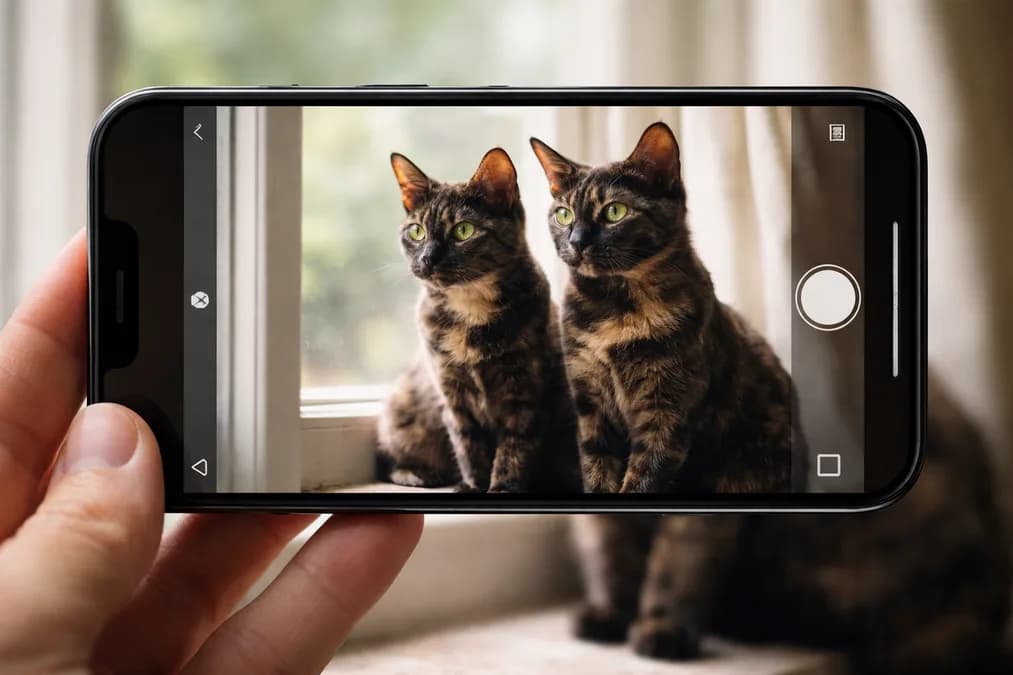 Two cats on phone camera: Mengapa Foto Kucing di Instagram Masih Blur Meski Pakai iPhone Terbaru?