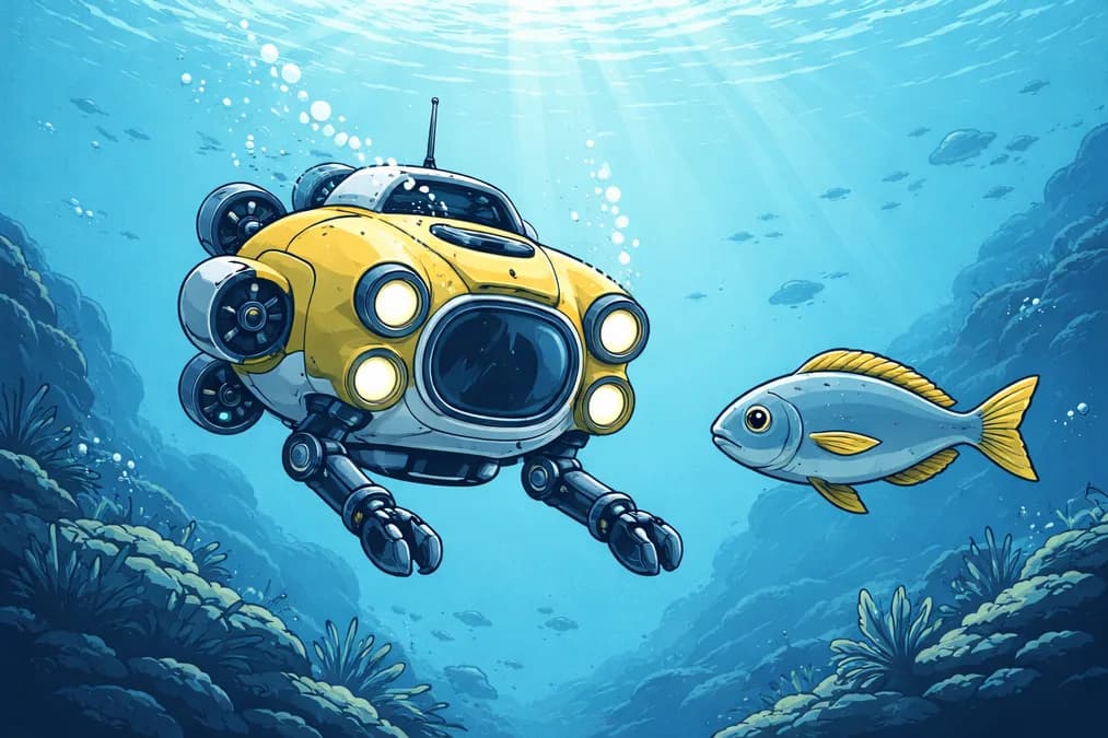 Underwater robot and fish: Dubotech dan Ambisi Robot Bawah Air untuk Pasar Inspeksi Global
