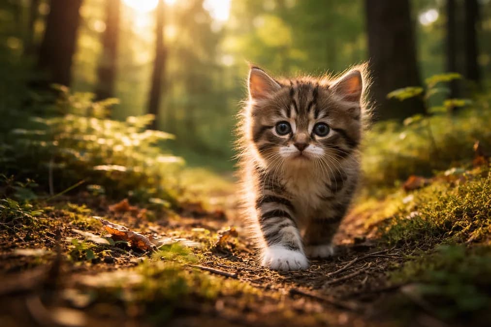 Fluffy gray kitten: AI Slop Ancam Kepercayaan Visual di Dunia Hewan Digital