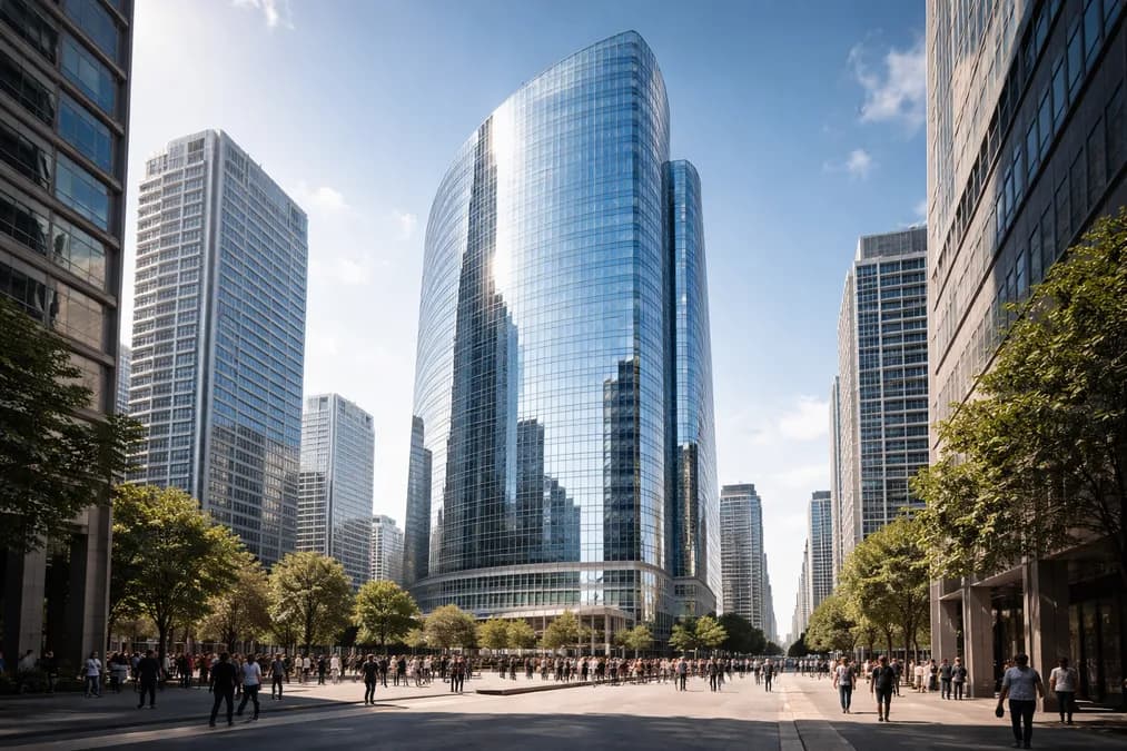 Salesforce logo on building: HiBob Raup $166 Juta, Salesforce Masuk sebagai Investor Strategis