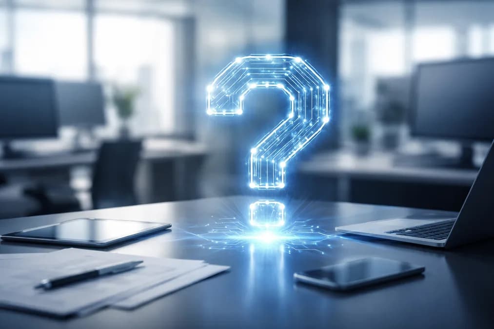 AI question mark circuit: AI Agen Terhubung Ubah Cara Tim Sales B2B Berbicara ke Pelanggan